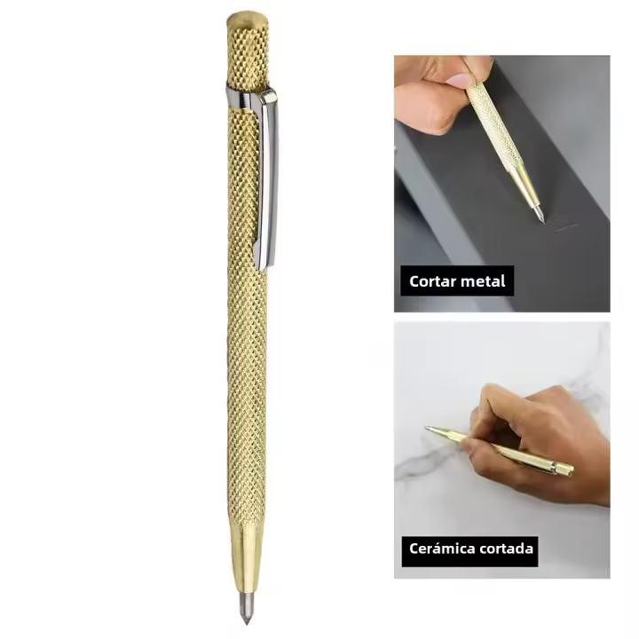 Bolígrafo De Diamante Para Marcado En Metal Y Vidrio Herramienta De Grabado En Madera Y Hierro Punta De Acero Tungsteno - 1