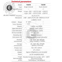 Termómetro Digital De Contacto TA611A/B Mini Para Temperatura Con Pantalla LCD Medidor De Temperatura C/F Para Interior - details 4