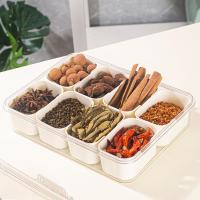 Caja De Almacenamiento Portátil Para Cocina Con 8 Compartimentos Divididos Para Seasoning Frutas Y Snacks Caja Frescorretenedor Moderno - details 6