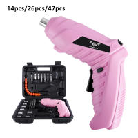 JENABOM Destornillador Eléctrico Mini Rosa 3.6v Herramienta De Poder Recargable Y Sin Cable Para Mantenimiento Doméstico - details 0