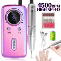 Máquina De Uñas Eléctrica Profesional 45000RPM Para Gel Y Pólipos De Uñas Recargable Portátil Herramienta De Manicura - details 0