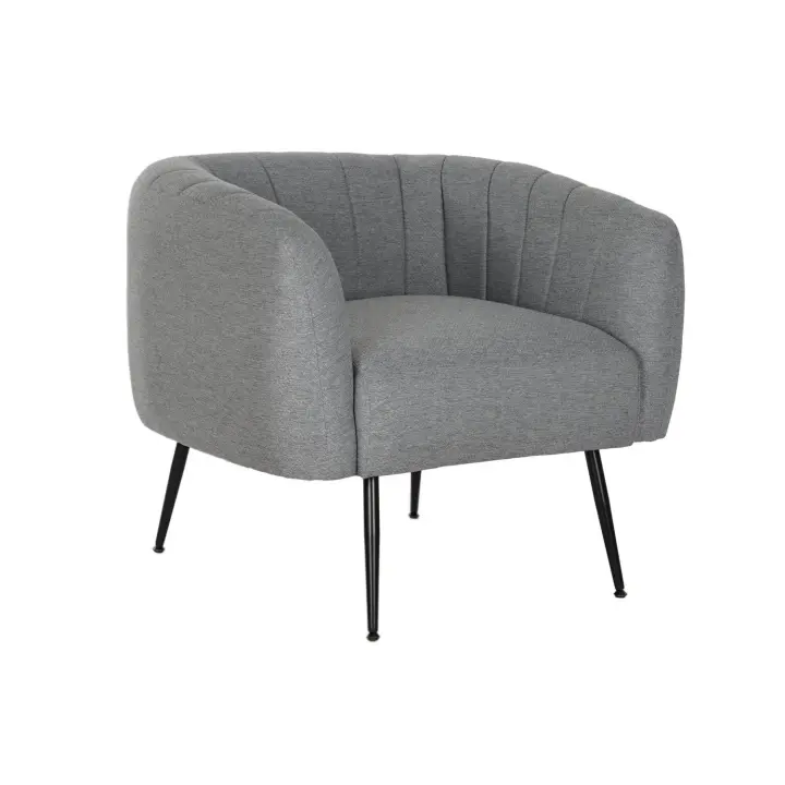 SILLON POLIESTER METAL 81X75X73 GRIS FIJALO MB207908 - 1