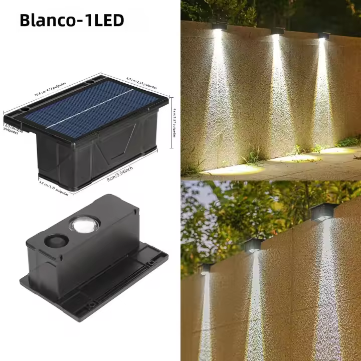 1/2PCS Luz Solar LED Para Piso De Jardín Impermeable Luz De Camino In-Ground Escenario De Paisaje Moderno Con Batería De Litio - 1