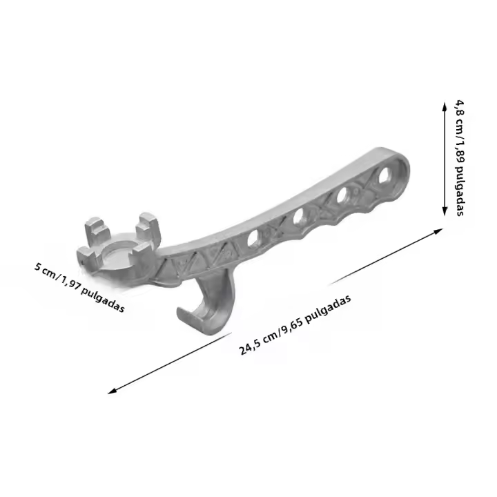 Abrebaños De Metal Multifuncional Para Barril De Paila Y Galón De Aluminio Herramienta Para Abrir Tazones Y Botellas De Cerveza Eco-amigable - 1