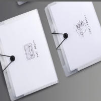 Caja De Almacenamiento De Carpetas A4 Estilo Insert Transparente Herramienta De Organización Y Clasificación De Pruebas Y Libros De Datos - details 3