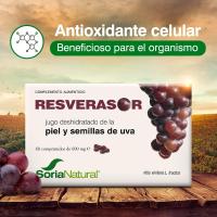 Soria Natural Resverasor 60 Cápsulas - Complemento Vegetal Antioxidante - details 1