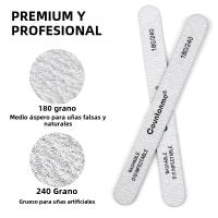 10Pcs Archos De Uñas Lavables De Madera Con 180/240 Grit Para Manicura Y Acrílico Para Hombres Y Mujeres Suministros De Salón - details 1