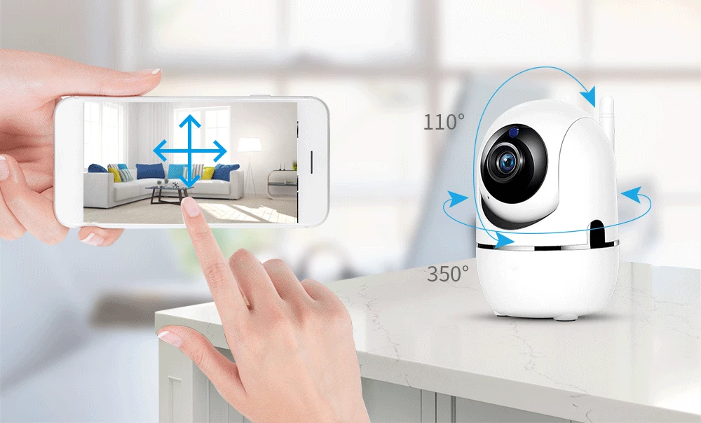 Cámara De Seguridad IP Wifi Inteligente Para El Hogar Con Seguimiento Automático PTZ Zoom Óptico Visión Nocturna Completa CCTV Sin Cable - details 3