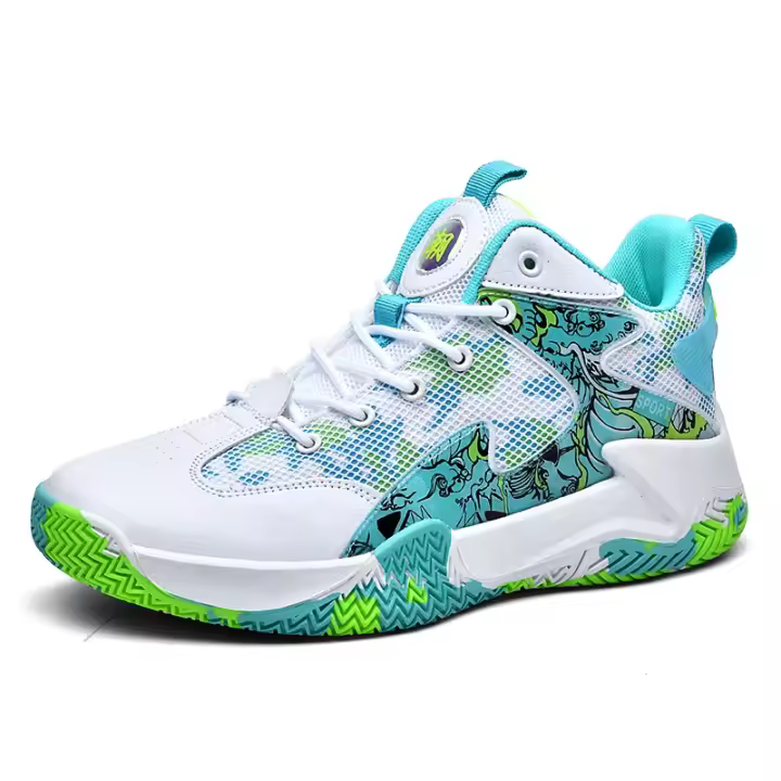Zapatos De Baloncesto Antideslizantes Y Resistentes Al Desgaste Para Jóvenes Absorbedores De Choque Y Confortables Botas De Campo Ligeros Y Transpirables - 1