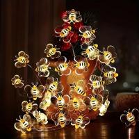 Luces De Flores Y Abejas Operadas Por Batería Para Decoración De Habitaciones Plantas Patios Fiestas Bodas Navidad - details 0