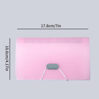 Carpeta Transparente De Color Caramelo Para Mini A6 Con Lanyard De 13 Celdas Organizador De Archivos De Oficina Carpeta De Boletos - details 5