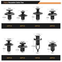 Surtida de 635 clips de retención y sujetadores automáticos para Automóvil: 16 más populares Remaches de parachoques de Nailon - details 1