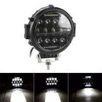 Luz LED Redonda De 7 Pulgadas 60W Para Offroad Faro Trabajo Barra LED Super Brillante Con Soporte De Montaje Ajustable Luz Diurna - details 2