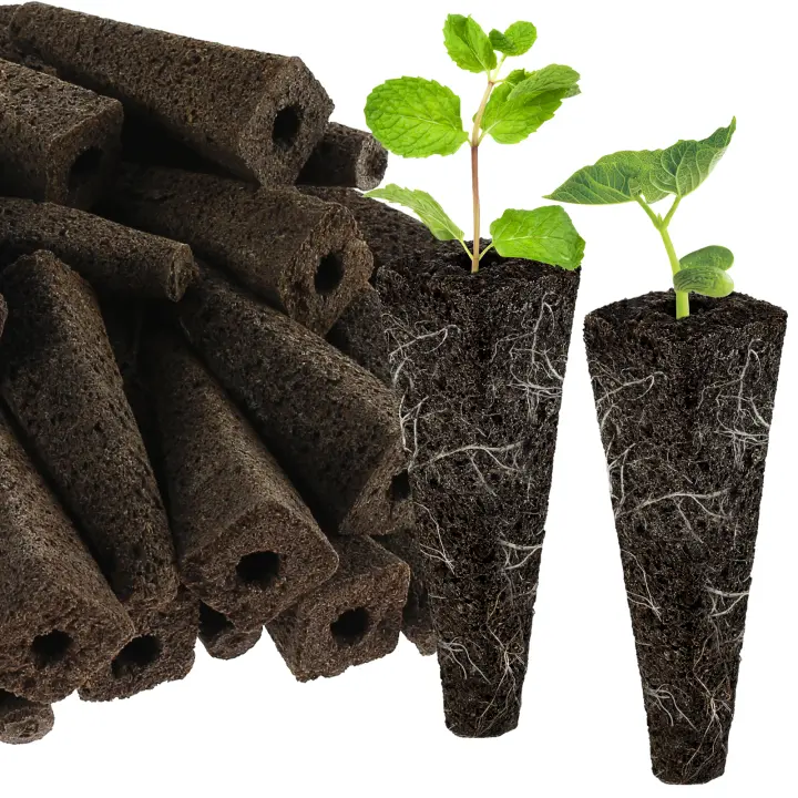 50 Pack Esponjas De Crecimiento De Semillas Hydroponicas Iniciador Reemplazo Para El Crecimiento De Raíces Accesorios De Jardinería - 1