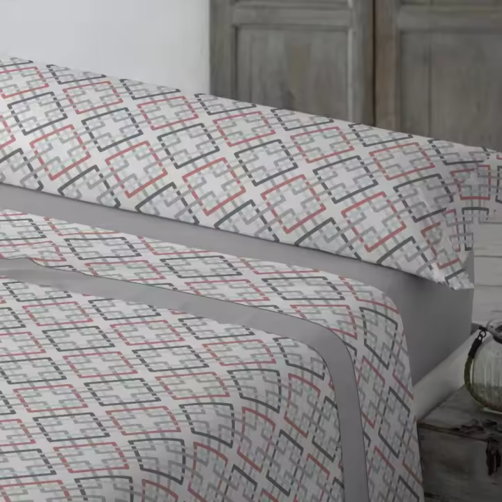 KYTZIAS - Juego de Sábanas Verano tacto Extrasuave. Juego de cama 3 Piezas Microfibra. Sábanas de Verano de colores. Ropa de cama lisa y suave. Estampados modernos para cama de 90, 105, 135 y 150 cm. - 1