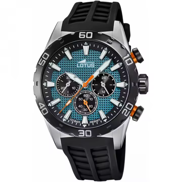 Reloj Lotus Chrono 18677/F hombre acero y caucho - 1