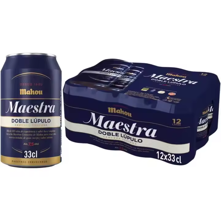 Cerveza Estrella Galicia Especial  Cerveza Lager Especial 24 Latas x 330M  5,5% ,VollDamm Doble Malta Estilo Märzenbier24 x 33cl,Cerveza Maestra Doble Lúpulo  12*2*33cl,cerveza Mahou 0,0 Tostada Cerveza Lager Refrescante Ligera 24*33cl - 1