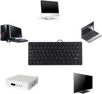 BIT Teclado español con Cable Ultrafino, Blanco o Negro con Conexión USB de 78 Teclas, Plug and Play, Robusto y silencioso Teclado portátil para Juegos de Oficina - details 6