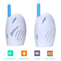 Monitor De Bebé Digital Portátil Con Audio 2.4GHz Transmisión Wireless Doble Voz Conversación Detector De Lloros De Bebé Sensibilidad Claro - details 6