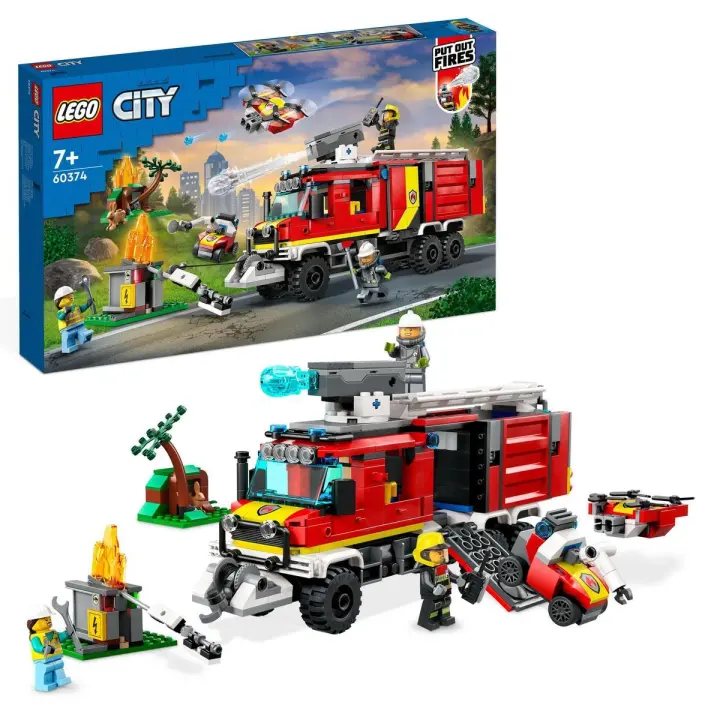 LEGO 60374 City Unidad Móvil de Control de Incendios Set de juguetes de construcción (502 piezas) - 1