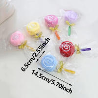 Toalla En Forma De Lollipop 1/3/5 Piezas Regalo Creativo Y Lindo Para Bodas Cumpleaños Decoración Del Hogar Regalos Para Mujeres - details 4