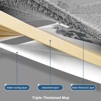 Juego De Mopa De Piso Con Cesta Ampliada Automática Para Limpieza Doméstica Mopa Larga De Microfibra Ecológica Y Sujeción Cuatro Lados - details 14