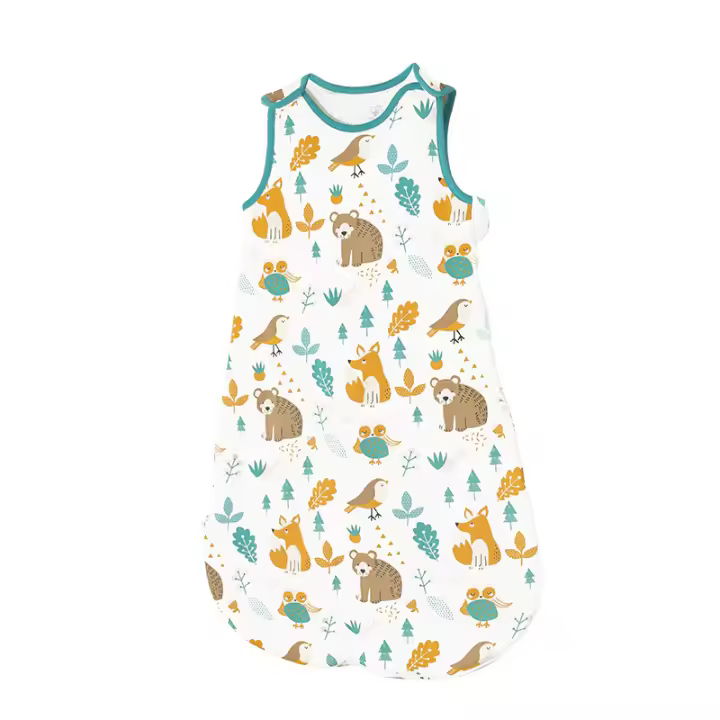 Chaleco de algodón Puro para Bebe, edredón antipatadas para Bebe, Saco de dormir type A para otro e Invierno, Chaleco de Oso - 1