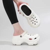 Sandalias De Alta Suela Para Mujer Cómodas Y Antideslizantes Para Uso Casual En La Playa Y En La Calle Zapatillas De Verano Con Plataforma Estilo Coreano - details 8