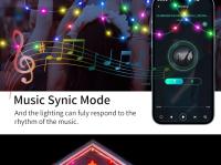 Luces LED Bluetooth Para Navidad Y Fiestas USB 5V Dreamcolor WS2812B RGBIC Addressable Guirnalda De Hadas Para Decoración De Bodas Y Fiesta - details 9