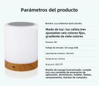Lámpara De Mesa Recargable USB Para Decoración De Habitación Luz Nocturna Para Niños Regalo Luz De Camping Con Sensor De Toque - details 8