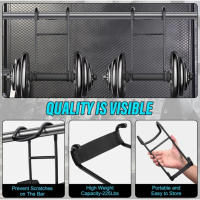 Gancho De Apoyo Para Dumbbell 250 Lbs Capacidad De Carga Accesorios De Entrainamiento De Fuerza Conector De Seguridad Para Presión De Pecho Y Brazos Material De Hierro Tamaño 26.2*11.5cm - details 12