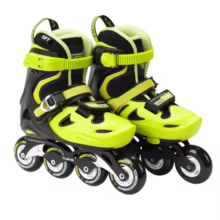 ALLINLIFE Patines en Línea,Patines en Línea para Niños y Adolescentes,Patines 4 Ruedas con Tamaño Ajustable,Uso en Interiores y Exteriores - 1