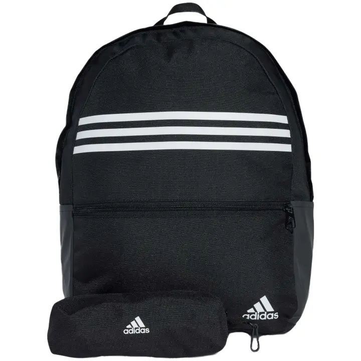 Mochila Adidas Classic Horizontal 3 Bandas para unisex en color negro - 1