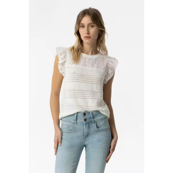Marcas Mujer Ropa Tiffosi Tiffosi mujer Camisetas y tops  Camiseta -Tiffosi- Ashera_1 blanca - 1