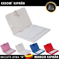 Exeom Funda con Teclado en Español para Tablet 9.7" Blanca Acolchada y Reforzada con Cierre Magnético - details 2