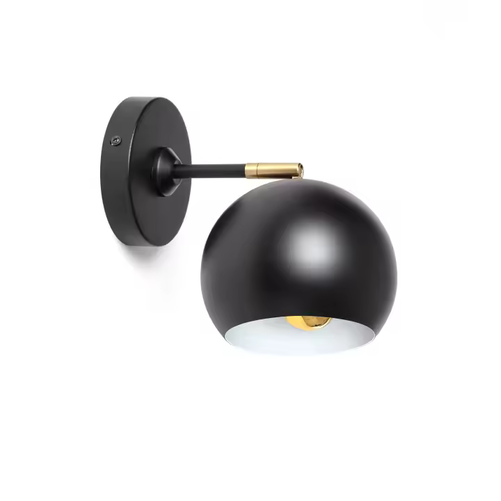 Ledkia Lámpara de Pared Metal Belta  Negro - 1