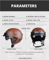 Casco De Motocicleta Retro Para Hombres Y Mujeres Aprobado DOT Con Lente HD Capacidad De Cuatro Estaciones Para Conducción De Scooter - details 5