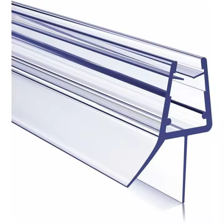 Sello de Ducha de 80 cm para juntas de Puertas de Ducha, Sello de PVC para cuarto de Ducha, Protección impermeable, para Vidrio de 4-6mm - 1
