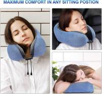 Funda de terciopelo lavable, almohada ergonómica de soporte para el pelo con máscara para dormir y tapones para los oidos - details 3