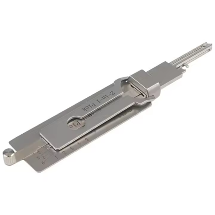 Kit De Desbloqueo De Cerraduras SS001 En Acero Inoxidable Con Gancho Y Palanca 2 En 1 Herramientas De Mantenimiento Y Reparación Para Motocicletas Y Puertas De Garaje - 1