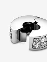 Pandora - Charm with clip de pavé transparente-Plata de Lei - details 2