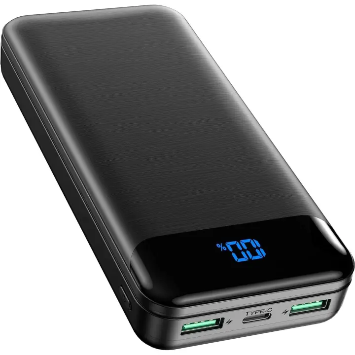 Banco de Energía portátil de carga de 20000 mAh, Bench de Energía with Entrada/Salida USB C, paquete de Batería para teléfono móvil de gran capacidad with LED - 1