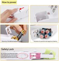 BIT Máquina de coser de mano, mini máquina de coser, máquina de coser portátil con aguja de coser para principiantes, máquina cómoda para viajes y hogar - details 2