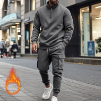 Conjunto Deportivo Casual Para Hombres Verano Otoño Invierno Con Cierre De Cremallera Y Veludo Tejido De Poliéster Talla S a XXXL - details 155