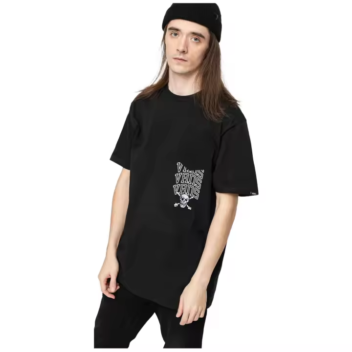 Camiseta de Manga Corta Vans New Varsity Pocket para hombre en color negro - 1