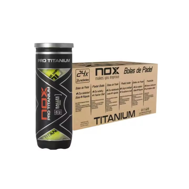 Cajón Nox 24 Botes De 3 Pelotas De Padel Pro Titanium - 1