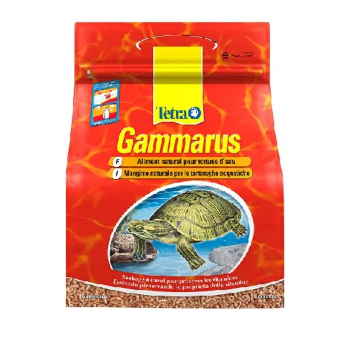 TETRA GAMMARUS Comida Natural para Tortugas Acuáticas - 4 Litros - 1