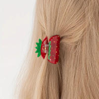 Pinza Para El Pelo De Estilo Fashion Con Diseño De Fresa Pequeña Accesorio Para El Cabello Para Mujeres Para Uso Diario Y Ocasiones Especiales - details 1