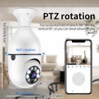 Cámara De Vigilancia WiFi E27 8MP Lámpara De Surveillance Con Zoom Digital 4X Visión Nocturna En Color Detección De Humanos AI Para El Hogar Inteligente - details 7
