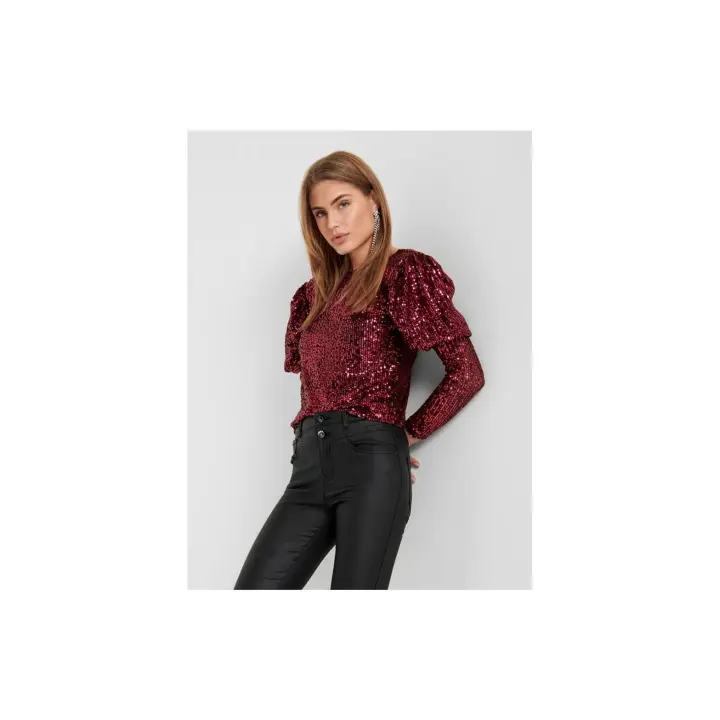 BLUSA MUJER ONLBAE L/S GLITTER TOP JRS - 1